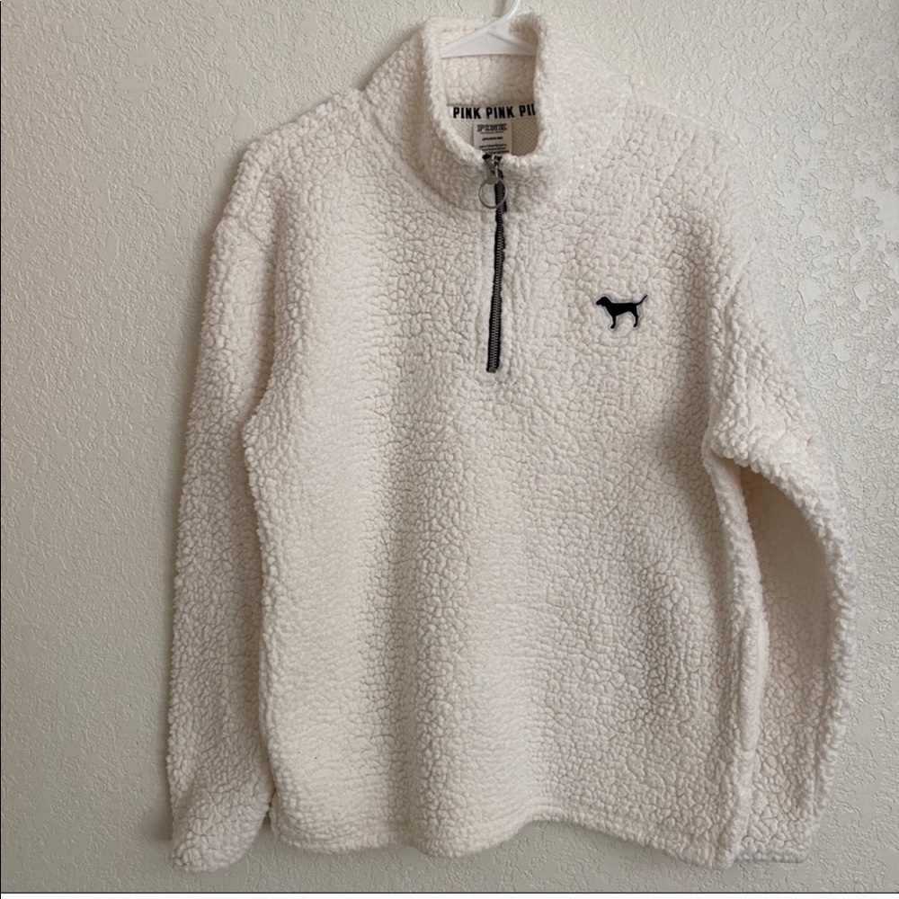 Sherpa quarter zip sweatshirt